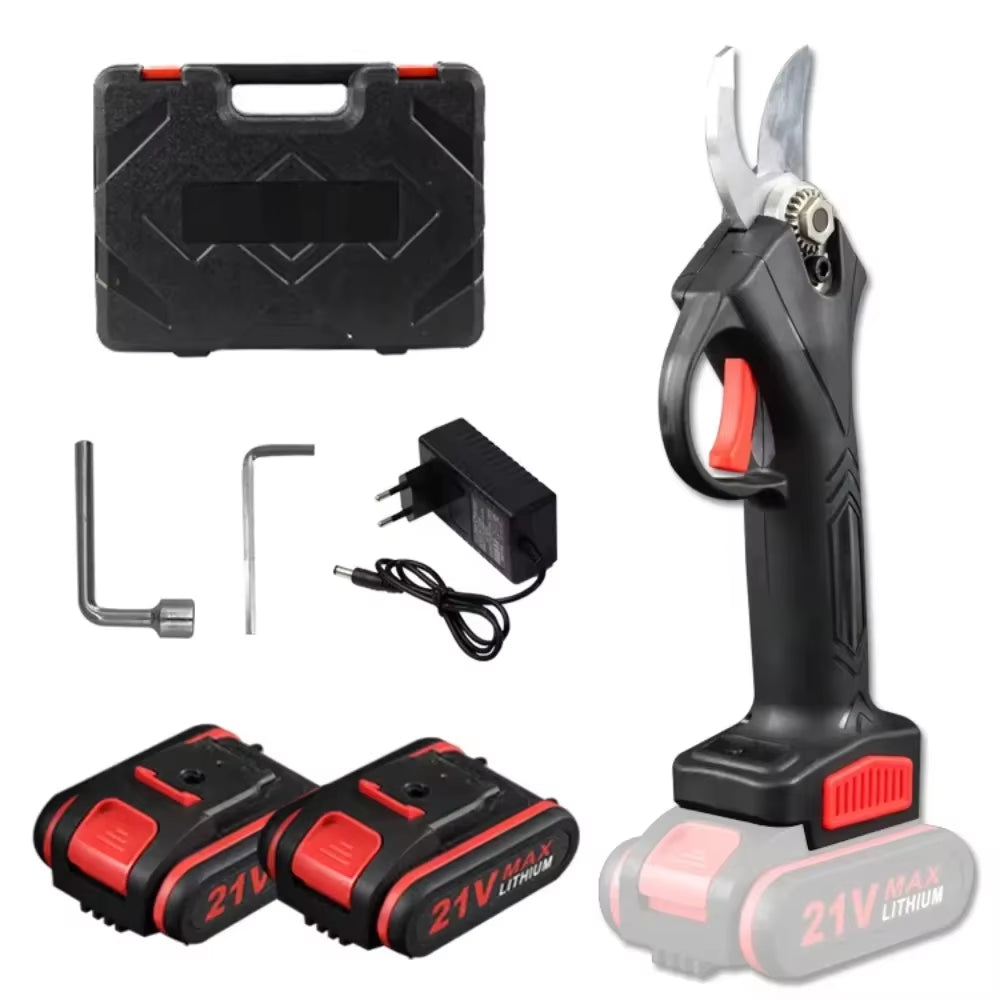 PowerPrune 21V Cordless Electric Pruner – Effortless Tree & Bonsai Branch Cutting Tool